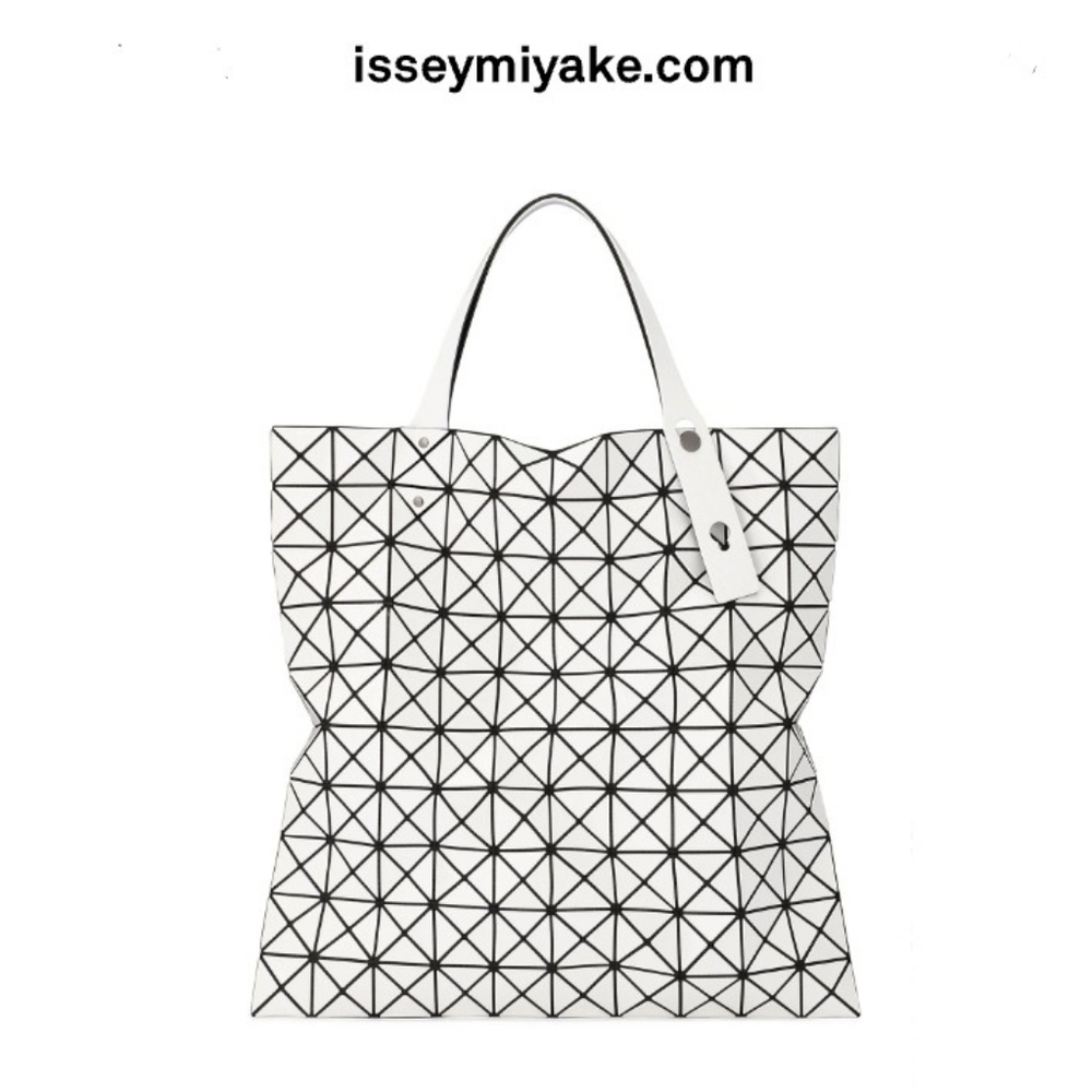 Issey Miyake BaoBao Prism Large Tote Bag in White